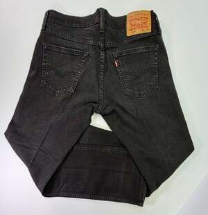 Levi's 514 Straight Fit Black Jeans Men's Size 33x30